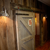 Barn siding and Cotton warehouse door